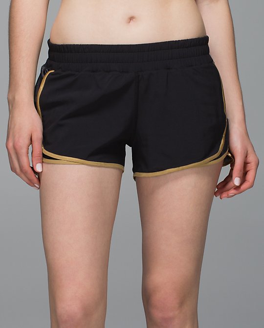 lululemon shorts with mesh trim