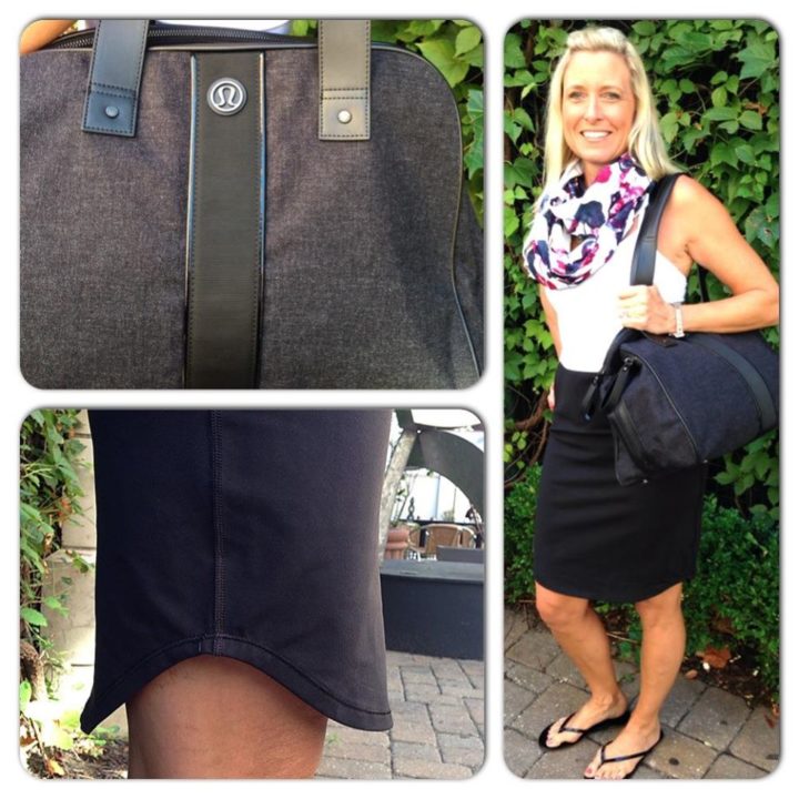 lululemon-white-black-16-hour-dress-inky-floral-vinyasa-scarf-two-times-yogi-black-wool-bag