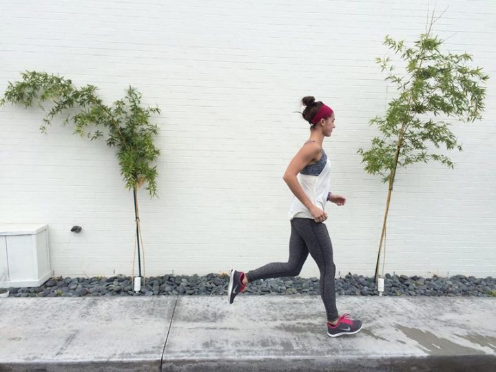 lululemon heathered black run turn around tights