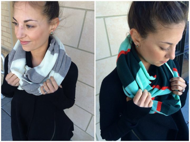 lululemon-heart-opener-scarf-toothpaste-flaming-tomato-fuel-green-grey-white-stripe