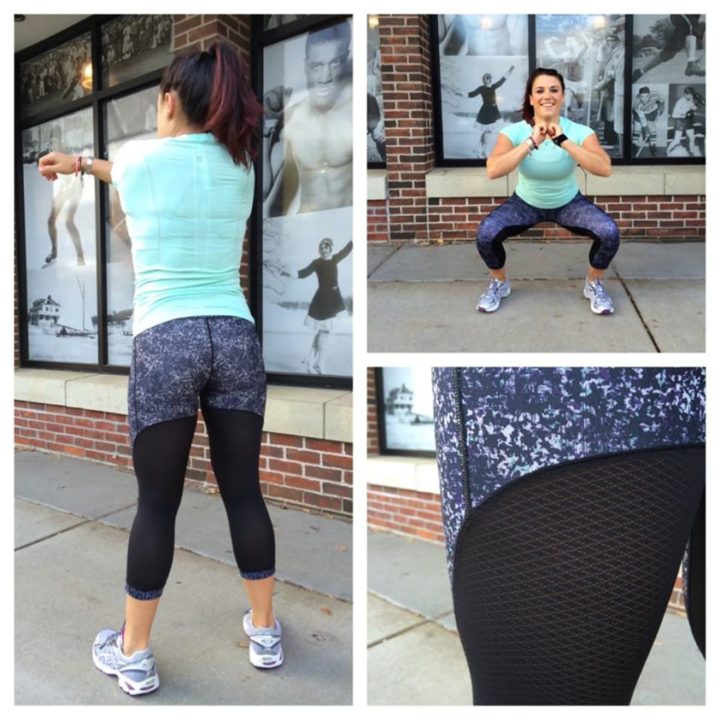 lululemon rocky road journey crops mesh back