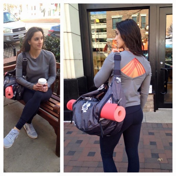 Lululemon grey back up long sleeve atomic floral resolution hobo