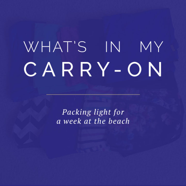 Tips for traveling light