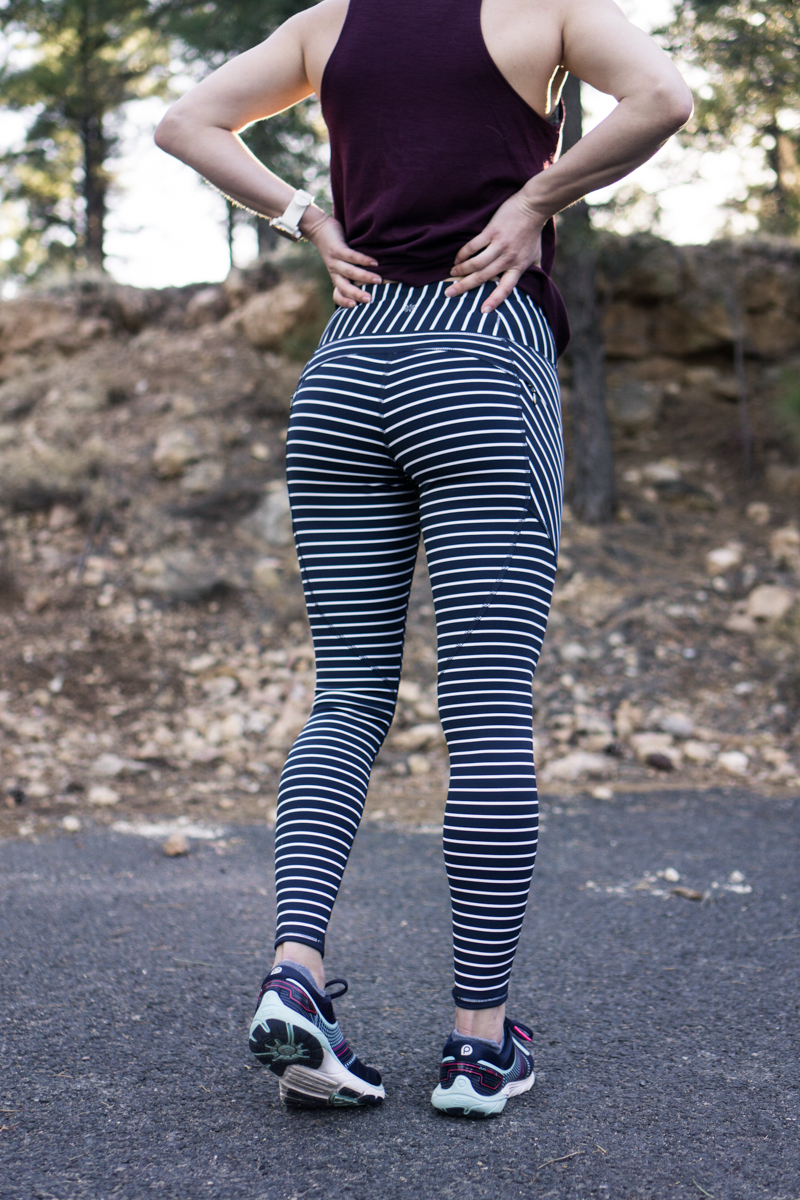 athleta striped leggings