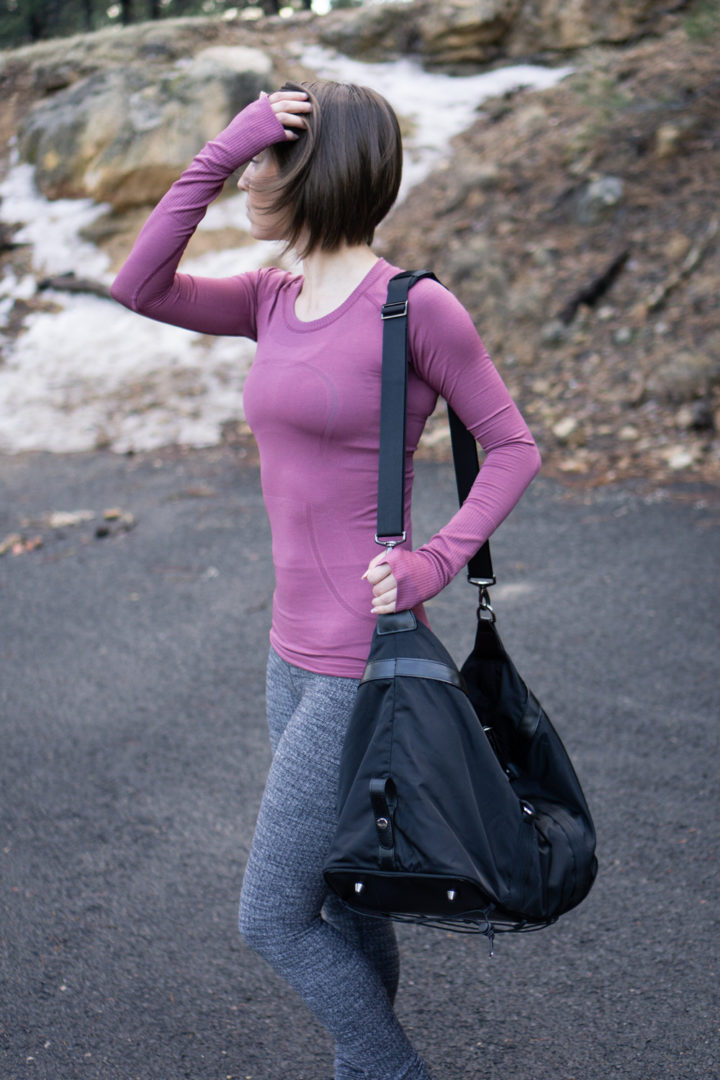 Winter workout outfit