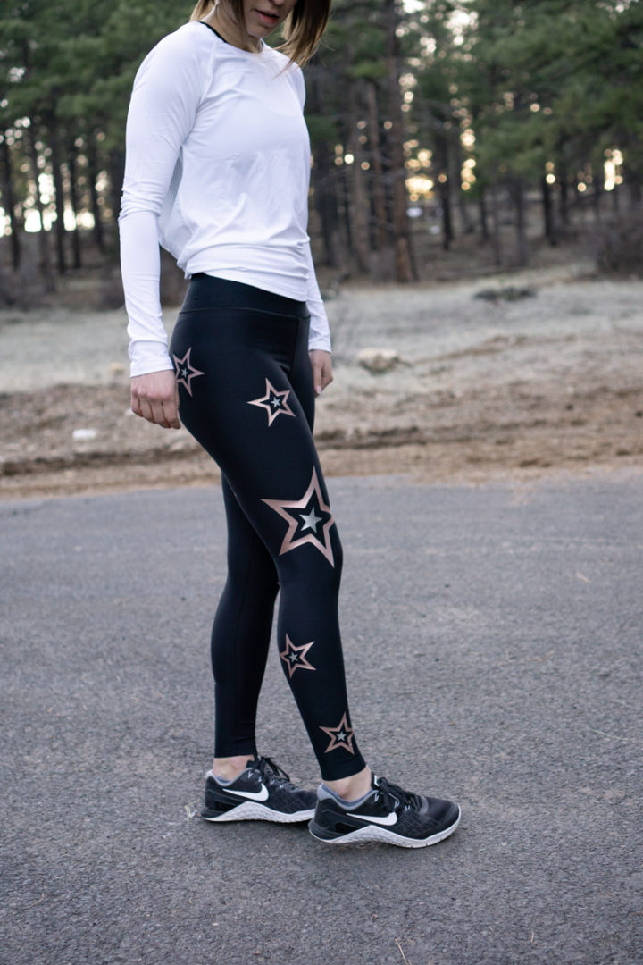 Star embellished workout tights: Ultracor leggings review