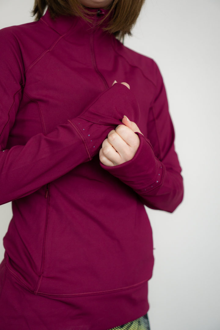 Athleta whittier peak half zip review