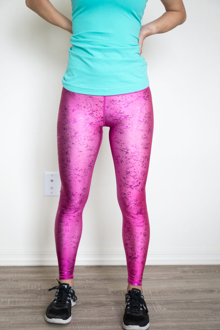 Terez review: balayage leggings in raspberry