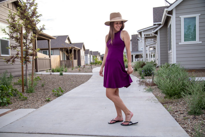 Athleta fit and flare dress review