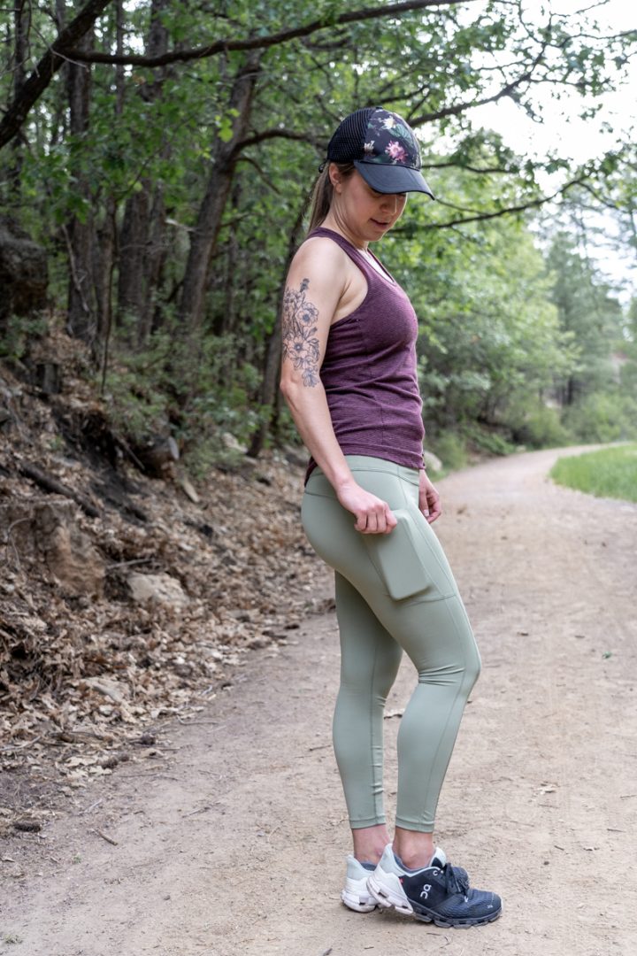 Athleta ultimate stash ii tight side pockets for phone