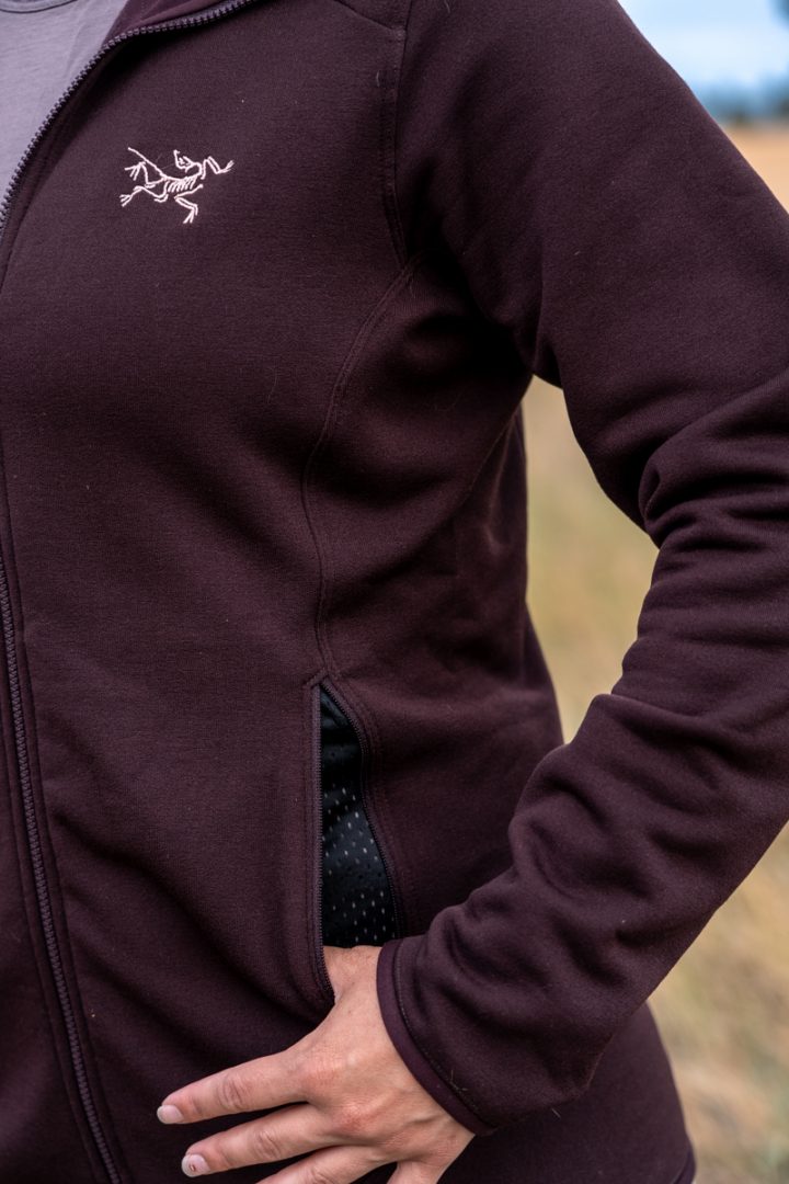 Arc'teryx kyanite fleece review: pocket detail