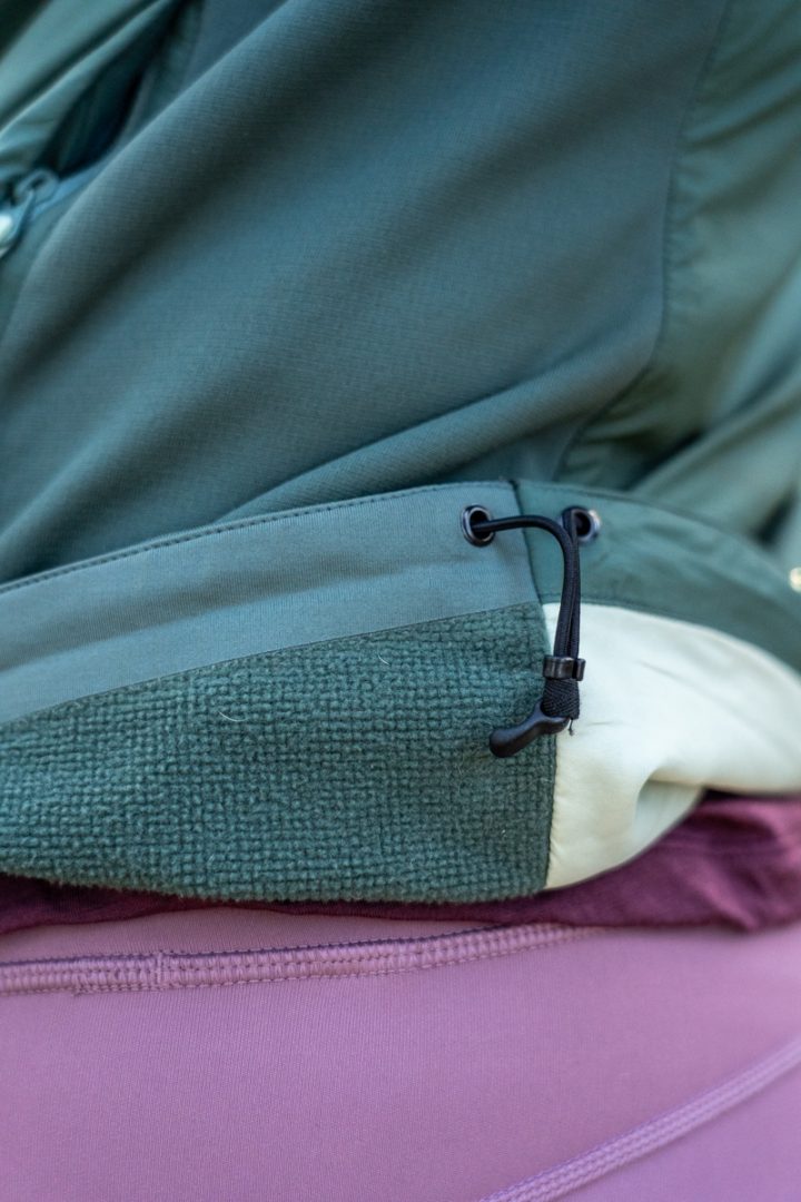Arcteryx atom hoody review: waist cinch cord