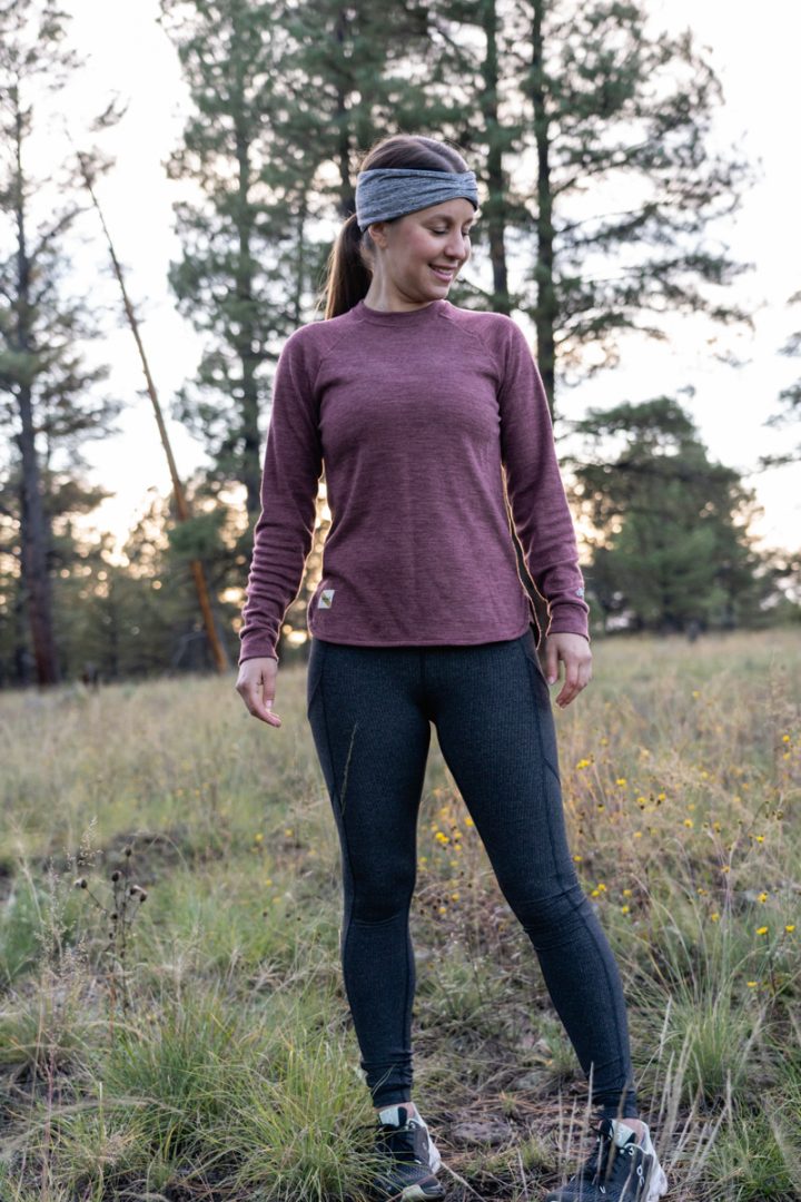 Winter running outfit: Tracksmith downeaster crew